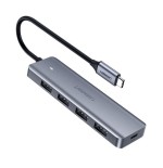 Hub  ugreen 50985 de interfaz usb 3.2 gen 1 (3.1 gen 1) type-a 5000 mbit/s plata