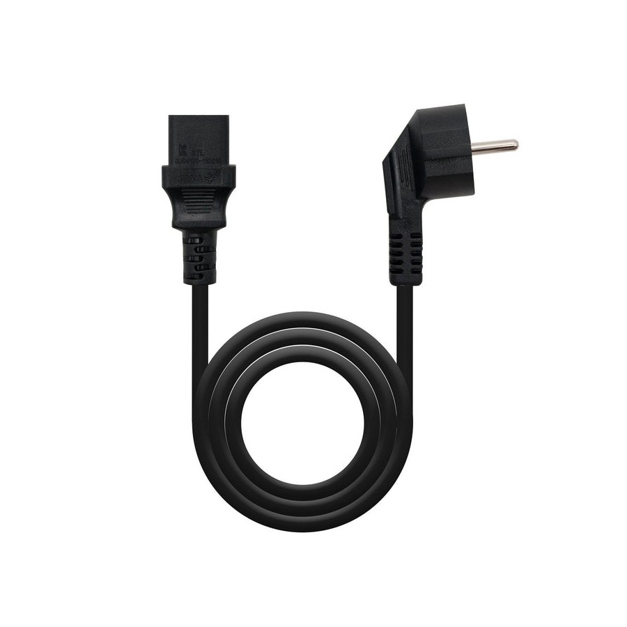 Nanocable cable de alimentacion cpu - shucko cee7 macho a c-13 hembra 1.50m - negro