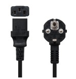 Nanocable cable de alimentacion cpu - shucko cee7 macho a c-13 hembra 1.50m - negro