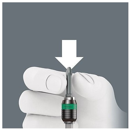 Llave de tubo wera kraftform kompakt 71 security, 32 piezas  negro/verde, 1/4", incluye mango enchufable 5057114001