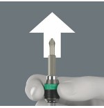 Llave de tubo wera kraftform kompakt 71 security, 32 piezas  negro/verde, 1/4", incluye mango enchufable 5057114001