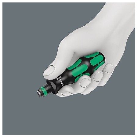 Llave de tubo wera kraftform kompakt 71 security, 32 piezas  negro/verde, 1/4", incluye mango enchufable 5057114001