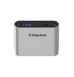 Kingston workflow usb minihub, estación de acoplamiento (plateado/negro, usb-c, usb-a)
