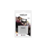 Kingston workflow usb minihub, estación de acoplamiento (plateado/negro, usb-c, usb-a)