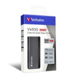 Disco externo ssd verbatim 240gb vx500 usb 3.1 g2