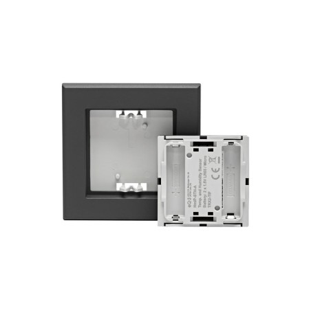 Sensor de temperatura y humedad homematic ip interior hmip-sth-a antracita 160530a0