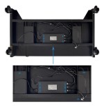 Soporte suelo ruedas eléctrico "uros" 52-84 2 bult