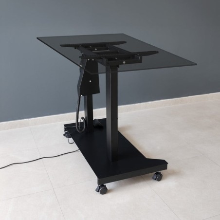 Soporte suelo ruedas eléctrico "uros" 52-84 2 bult