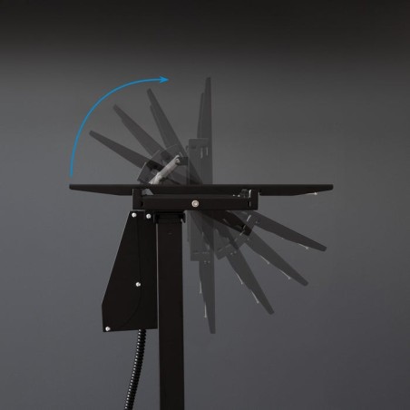 Soporte suelo ruedas eléctrico "uros" 52-84 2 bult
