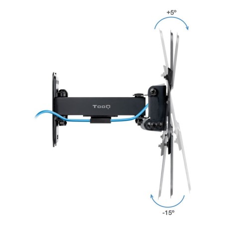 Soporte pared pantallas 13-43" gira/incli negro