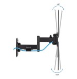 Soporte pared pantallas 13-55" gira/incli negro