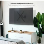 Soporte pared pantallas 13-55" gira/incli negro