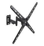 Soporte pared pantallas 13-55" gira/incli negro