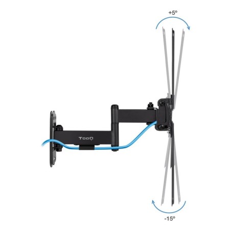 Soporte pared pantallas 13-55" gira/incli negro