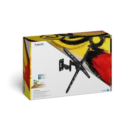 Soporte pared pantallas 13-55" gira/incli negro