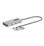 Adaptador startech.com usb-c multiport w/attached usb-c to usb-a dongle, dual hdmi (4k30hz/1080p60hz), 3x usb-a, mini lapt