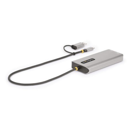 Adaptador startech.com usb-c multiport w/attached usb-c to usb-a dongle, dual hdmi (4k30hz/1080p60hz), 3x usb-a, mini lapt