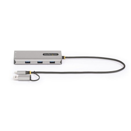 Adaptador startech.com usb-c multiport w/attached usb-c to usb-a dongle, dual hdmi (4k30hz/1080p60hz), 3x usb-a, mini lapt