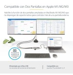 Adaptador startech.com usb-c multiport w/attached usb-c to usb-a dongle, dual hdmi (4k30hz/1080p60hz), 3x usb-a, mini lapt