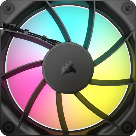 Ventilador  pc corsair rs120 argb, de caja co-9050180-ww negro