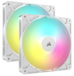 Ventilador pc  corsair rs140 argb  paquete de 2 co-9050187-ww blanco