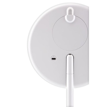 Eta eta135490000 espejo cosmético led 2 en 1, diámetro 200 mm, carga usb c, blanco