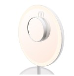 Eta eta135490000 espejo cosmético led 2 en 1, diámetro 200 mm, carga usb c, blanco