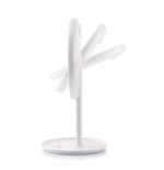 Eta eta135490000 espejo cosmético led 2 en 1, diámetro 200 mm, carga usb c, blanco