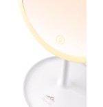 Eta eta135490000 espejo cosmético led 2 en 1, diámetro 200 mm, carga usb c, blanco