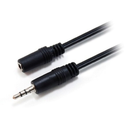 Equip cable audio jack 3.5 (alargo) m/h 2m negro 14708207