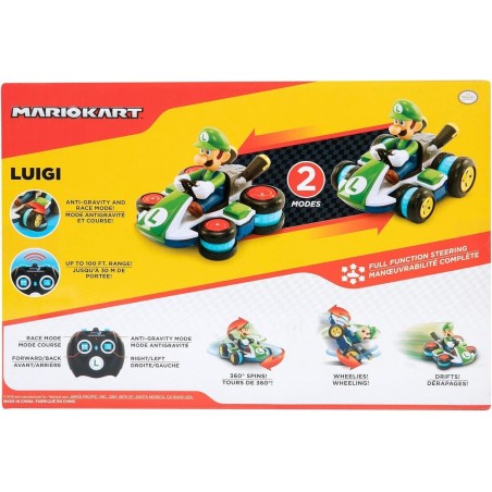 Coche mini rc racer luigi mario kart nintendo radio control