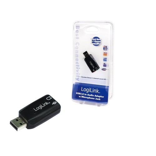 Logilink tarjeta de sonido usb  5.1 sound effect
