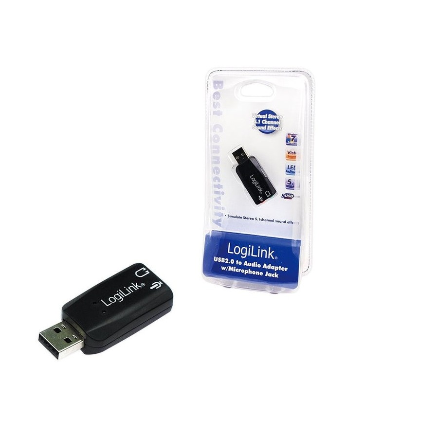 Logilink tarjeta de sonido usb  5.1 sound effect