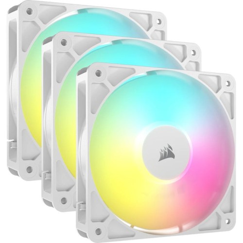 Ventilador pc corsair rs120 argb paquete de 3 co-9050185-ww blanco
