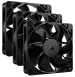 Ventilador pc corsair rs120 pwm  negro, paquete de 3 co-9050189-ww