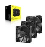 Ventilador pc corsair rs120 pwm  negro, paquete de 3 co-9050189-ww