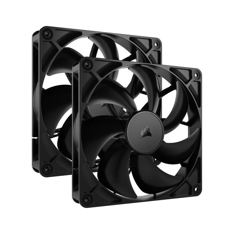 Ventilador pc corsair rs140 pwm , paquete de 2 co-9050191-ww negro