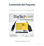 Startech adaptador displayport a hdmi m/h 1920x1200 pasivo dp2dvi2