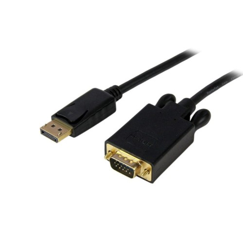Startech cable displayport a vga 1.80m  convertidor activo 1080p negro dp2vgamm6b