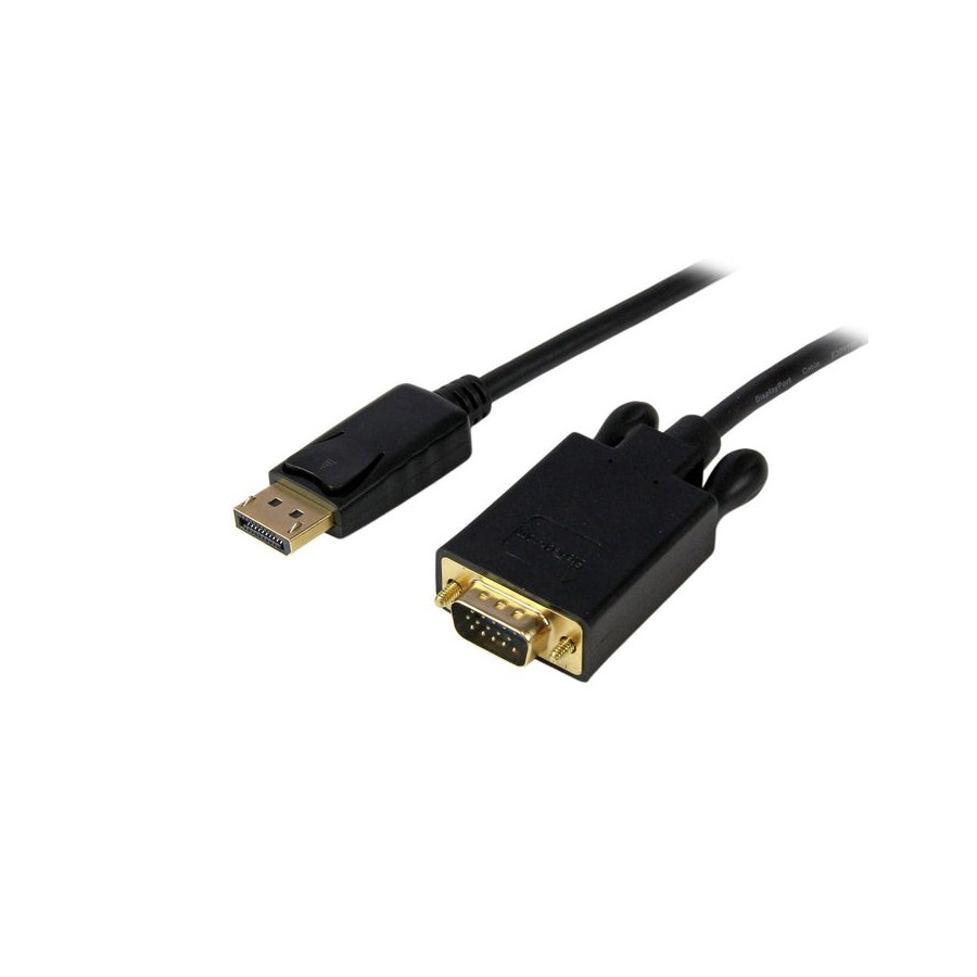 Startech cable displayport a vga 1.80m  convertidor activo 1080p negro dp2vgamm6b