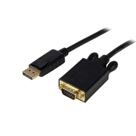 Startech cable displayport a vga 1.80m  convertidor activo 1080p negro dp2vgamm6b