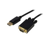 Startech cable displayport a vga 1.80m  convertidor activo 1080p negro dp2vgamm6b