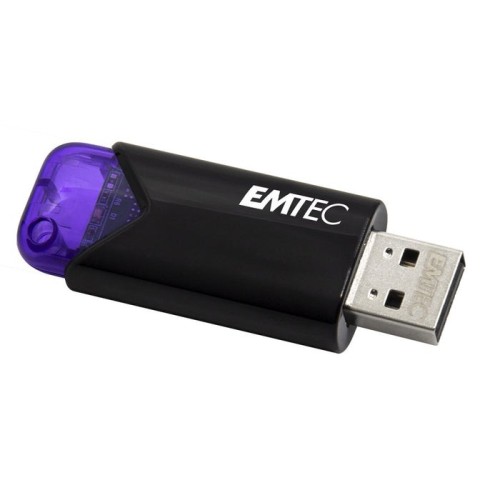 Emtec click easy unidad flash usb 128 gb usb tipo a 3.2 gen 1 (3.1 gen 1) negro, violeta