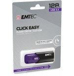 Emtec click easy unidad flash usb 128 gb usb tipo a 3.2 gen 1 (3.1 gen 1) negro, violeta
