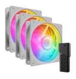 Ventilador pc cooler master mobius 120p argb 120x120x25,  mfz-m2dw-243p2-r1
