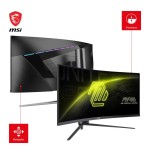 Msi mag 345cqrde, monitor gaming 86 cm 34", negro, uwqhd, va, curvo, ai-vision, panel 180hz 9s6-3dd14h-003