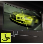 Msi mag 345cqrde, monitor gaming 86 cm 34", negro, uwqhd, va, curvo, ai-vision, panel 180hz 9s6-3dd14h-003
