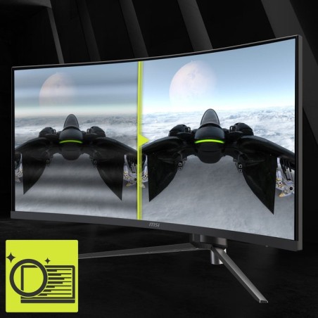 Msi mag 345cqrde, monitor gaming 86 cm 34", negro, uwqhd, va, curvo, ai-vision, panel 180hz 9s6-3dd14h-003
