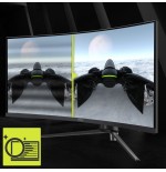 Msi mag 345cqrde, monitor gaming 86 cm 34", negro, uwqhd, va, curvo, ai-vision, panel 180hz 9s6-3dd14h-003