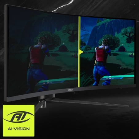 Msi mag 345cqrde, monitor gaming 86 cm 34", negro, uwqhd, va, curvo, ai-vision, panel 180hz 9s6-3dd14h-003